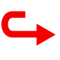 Left Arrow Curving Right emoji on Emojidex